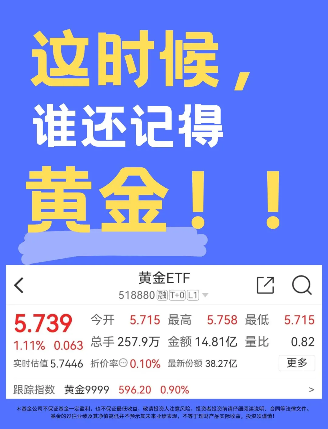 黄金投资漫谈一：美联储降息落地，黄金ETF投资还入场吗？