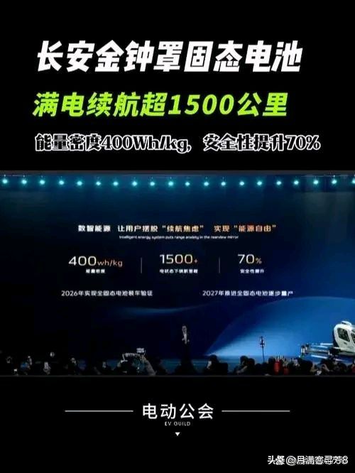 长安汽车：26年实现固态电池装车验证 未来三年推出35款车