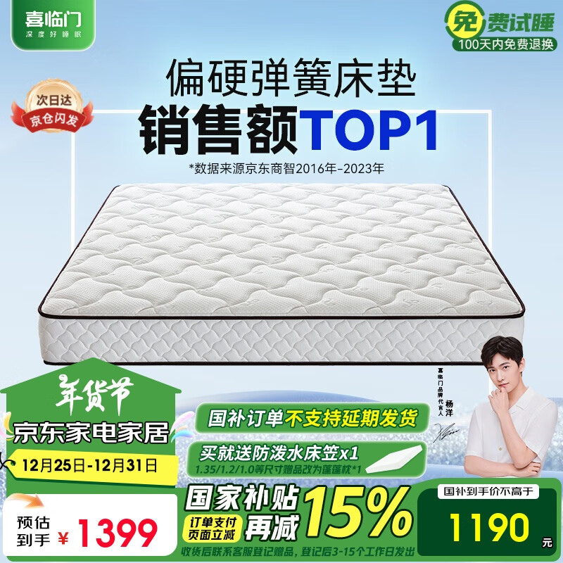 喜临门获得外观设计专利授权：“床架（超柔软床A）”