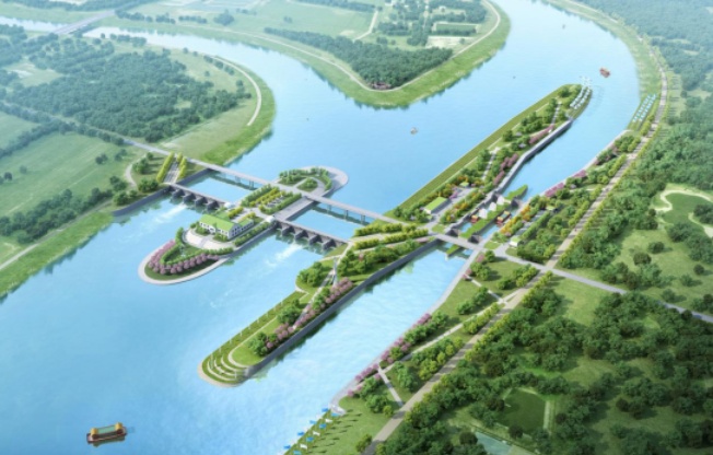 北运河木厂船闸工程日前具备通航条件