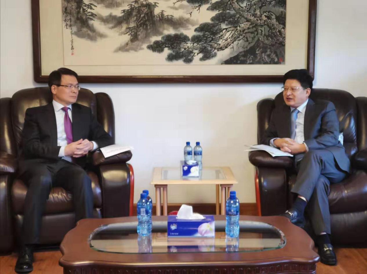 唐中东大使会见毛职业培训、手工业与工艺部长