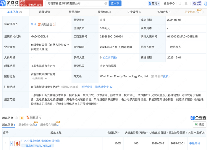 中晟高科：2026年环保板块将持续支撑营收